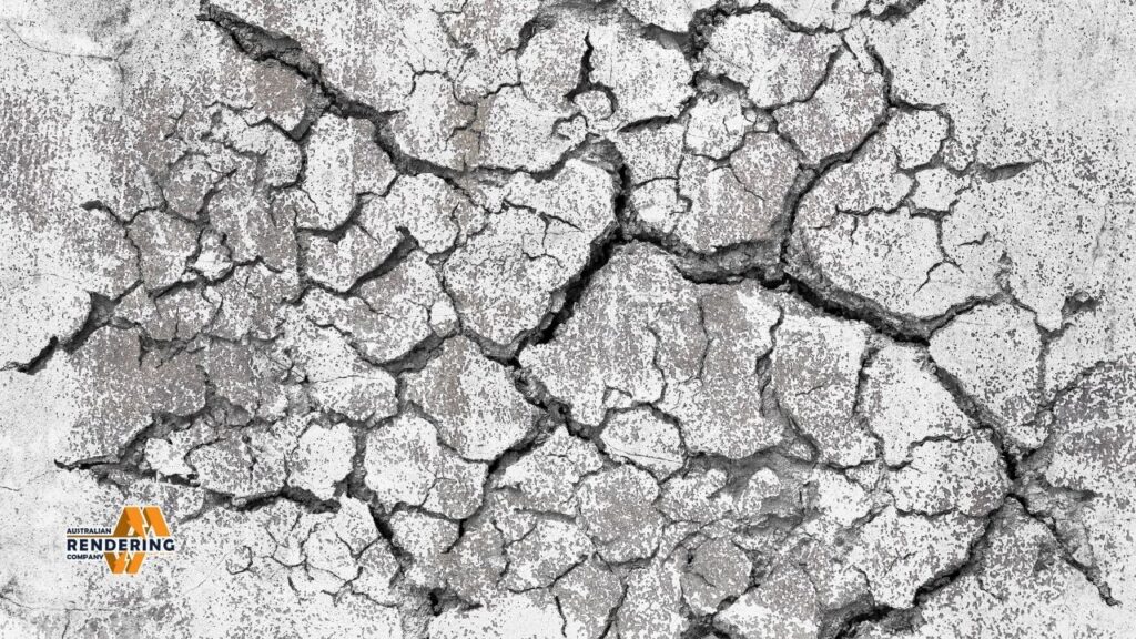 Cracked concrete surface texture