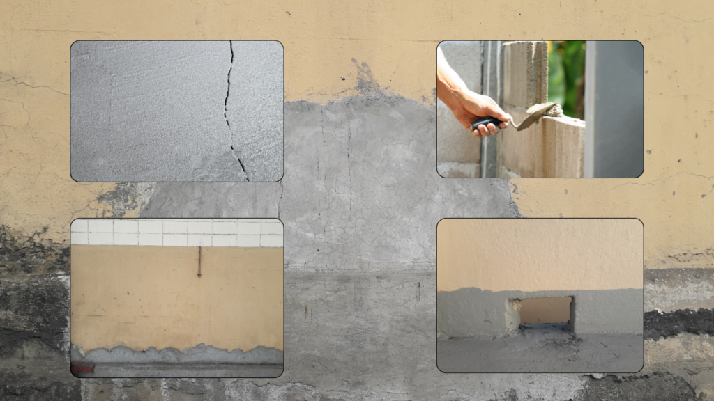 cement-rendering-melbourne.jpg Cement rendering services in Melbourne showing wall crack repair, plastering and smooth finishing work