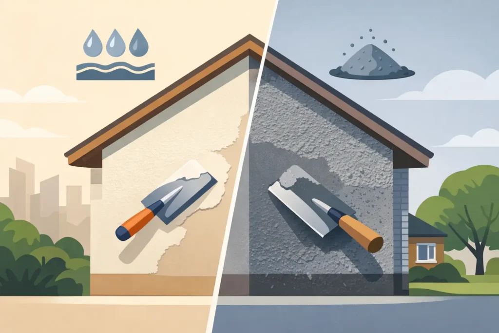 Acrylic Render vs Cement Render