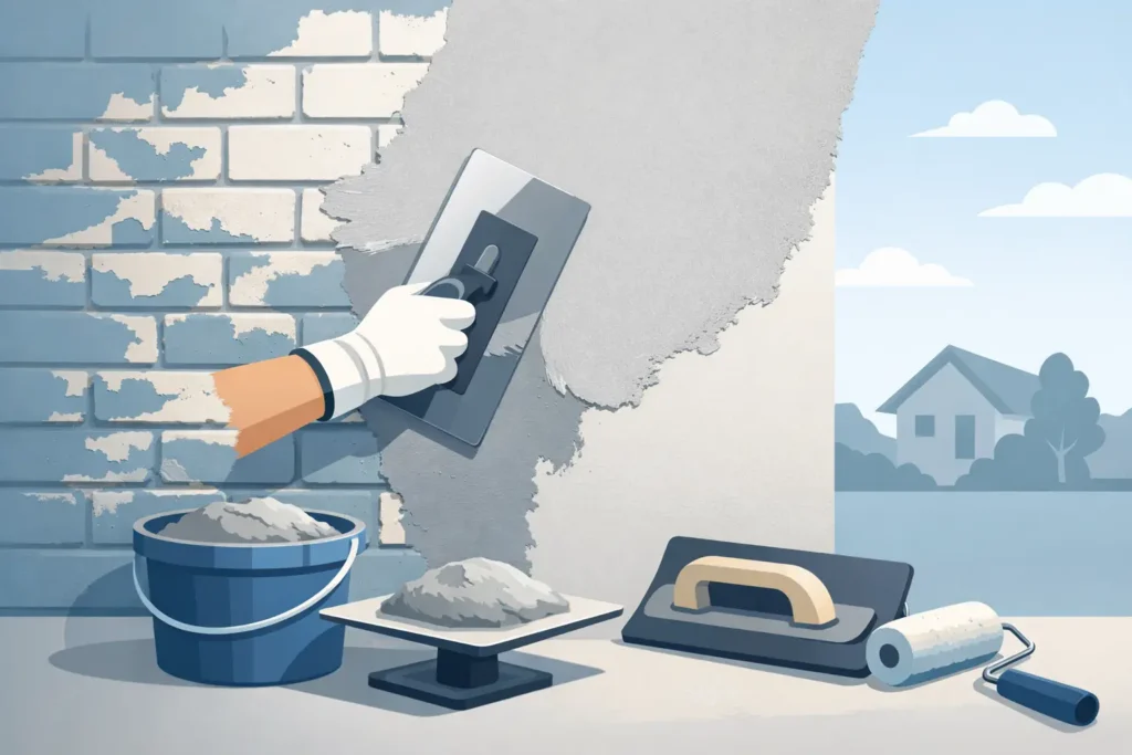 Can You Render Over Painted Brick Walls?
