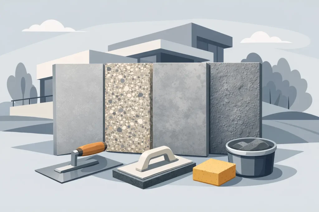 Concrete Render Finishes Explained