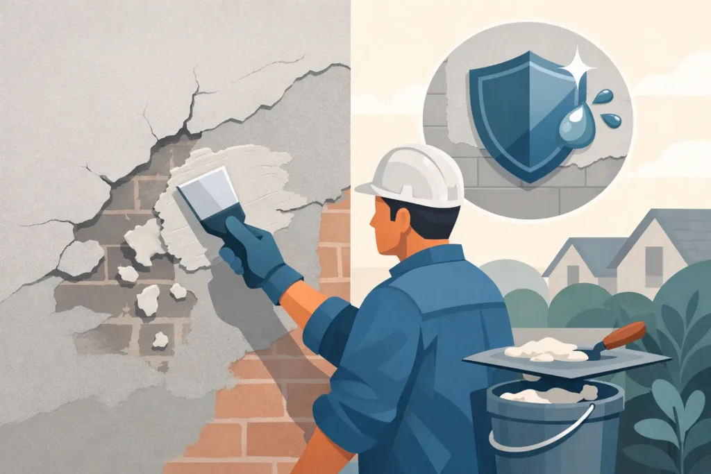 Loose Render Repair for Lasting Wall Protection