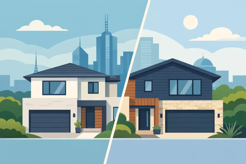 Rendered Brick Versus Cladding for Melbourne Homes