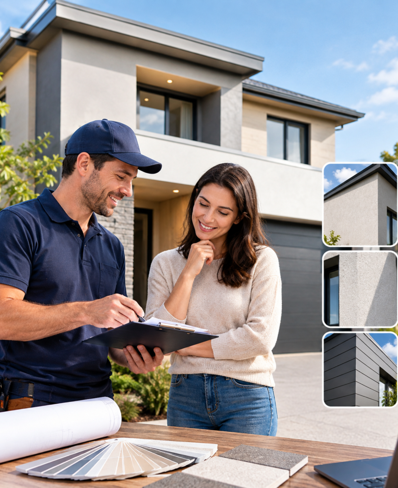 Professional exterior rendering for homes 