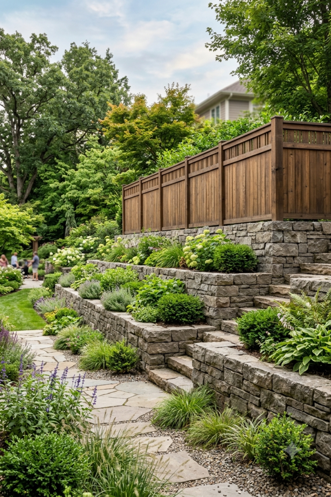 Rendered retaining walls and fences