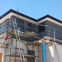 Exterior wall with cement rendering, Melbourne
