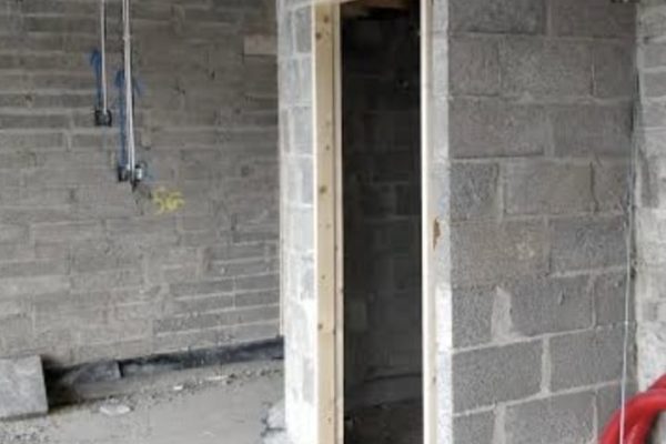 Full exterior house cement rendering